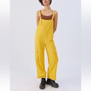 NWT BDG Urban Outfitters Tilly Linen Utility Overall Jumpsuit